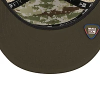 New York Giants Dark Green 2025 NFL Salute to Service Collection New Era Split Panel 9FIFTY Snapback Hat