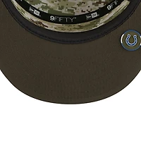 Indianapolis Colts Dark Green 2025 NFL Salute to Service Collection New Era Split Panel 9FIFTY Snapback Hat