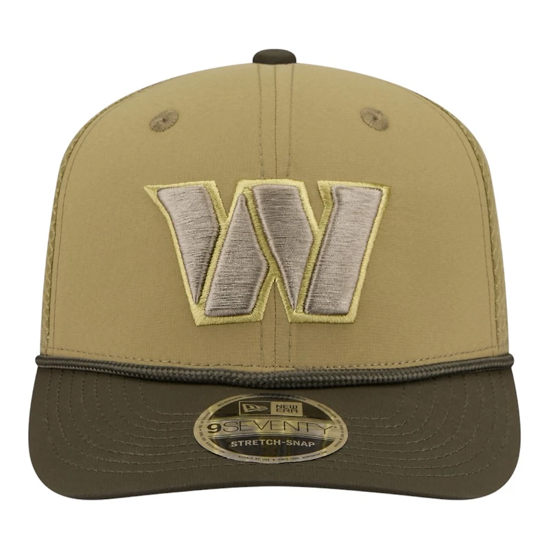 Washington Commanders Green 2025 NFL Salute to Service Collection New Era 9SEVENTY Adjustable Snapback Hat