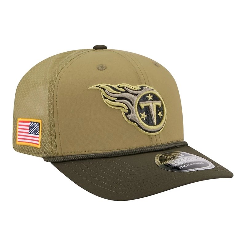 Tennessee Titans Green 2025 NFL Salute to Service Collection New Era 9SEVENTY Adjustable Snapback Hat