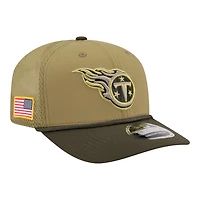 Tennessee Titans Green 2025 NFL Salute to Service Collection New Era 9SEVENTY Adjustable Snapback Hat