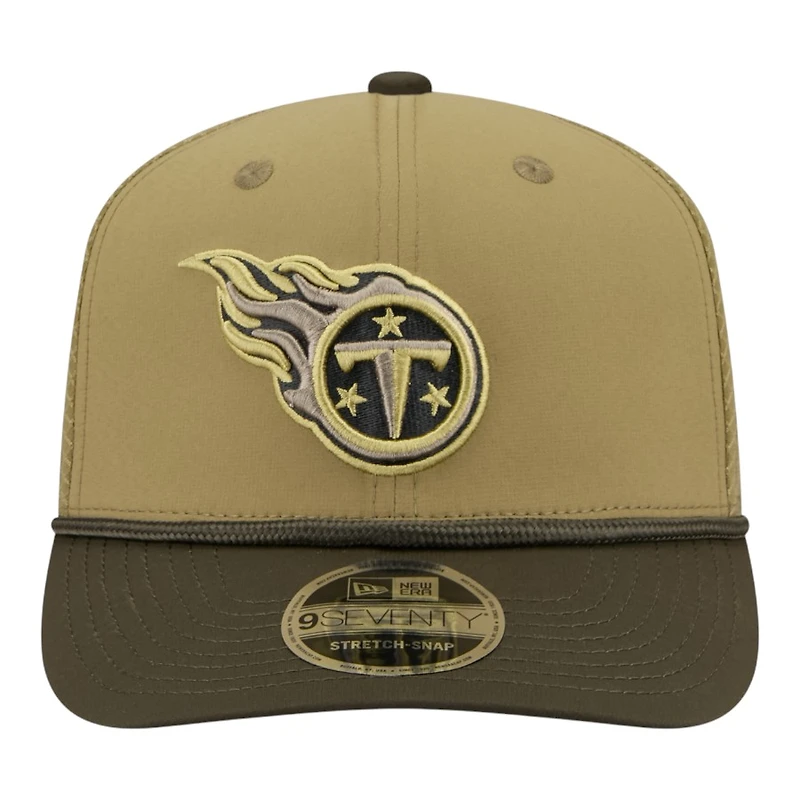 Tennessee Titans Green 2025 NFL Salute to Service Collection New Era 9SEVENTY Adjustable Snapback Hat