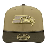 Seattle Seahawks Green 2025 NFL Salute to Service Collection New Era 9SEVENTY Adjustable Snapback Hat