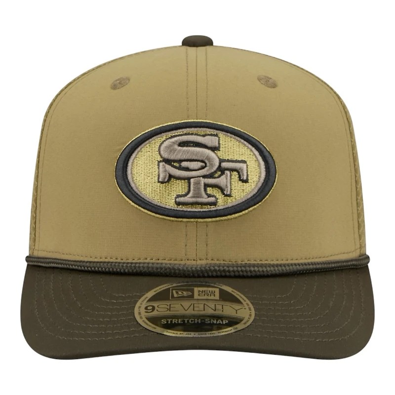 San Francisco 49ers Green 2025 NFL Salute to Service Collection New Era 9SEVENTY Adjustable Snapback Hat