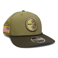 Pittsburgh Steelers Green 2025 NFL Salute to Service Collection New Era 9SEVENTY Adjustable Snapback Hat
