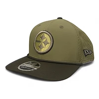 Pittsburgh Steelers Green 2025 NFL Salute to Service Collection New Era 9SEVENTY Adjustable Snapback Hat