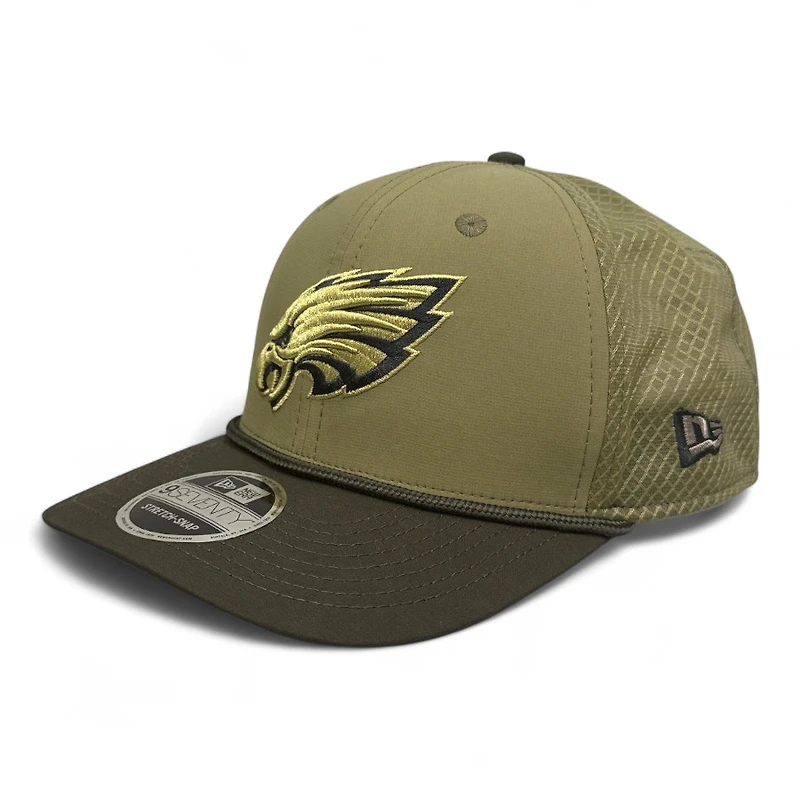Philadelphia Eagles Green 2025 NFL Salute to Service Collection New Era 9SEVENTY Adjustable Snapback Hat