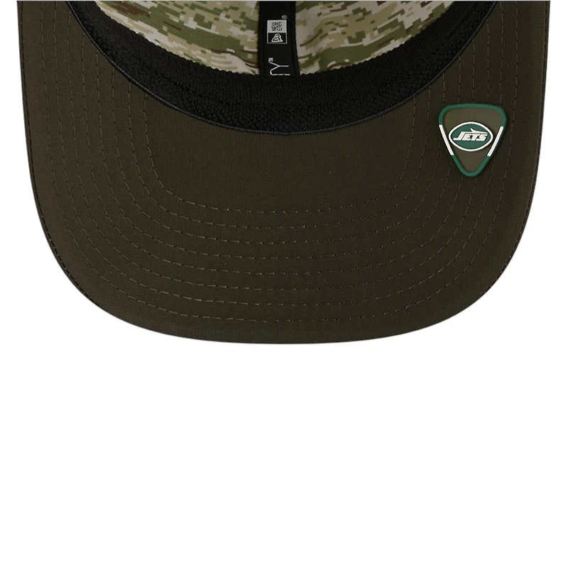 New York Jets Green 2025 NFL Salute to Service Collection New Era 9SEVENTY Adjustable Snapback Hat