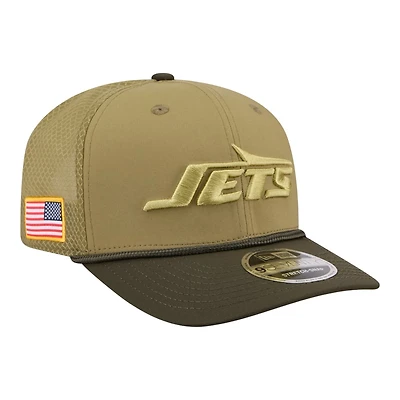 New York Jets Green 2025 NFL Salute to Service Collection New Era 9SEVENTY Adjustable Snapback Hat