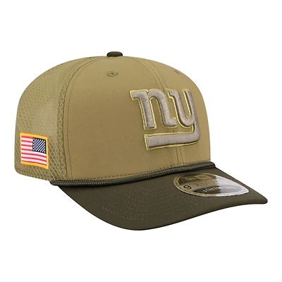 New York Giants Green 2025 NFL Salute to Service Collection New Era 9SEVENTY Adjustable Snapback Hat