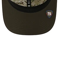 New York Giants Green 2025 NFL Salute to Service Collection New Era 9SEVENTY Adjustable Snapback Hat