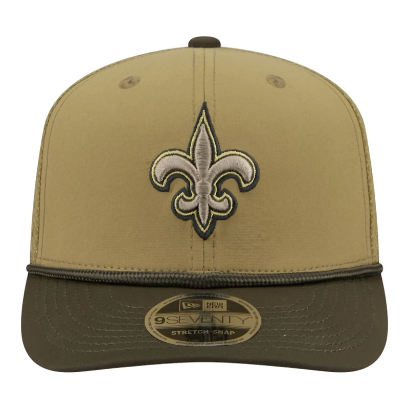 New Orleans Saints Green 2025 NFL Salute to Service Collection New Era 9SEVENTY Adjustable Snapback Hat