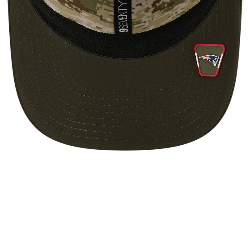 New England Patriots Green 2025 NFL Salute to Service Collection New Era 9SEVENTY Adjustable Snapback Hat