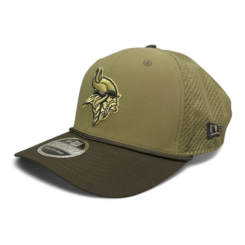 Minnesota Vikings Green 2025 NFL Salute to Service Collection New Era 9SEVENTY Adjustable Snapback Hat