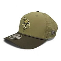 Minnesota Vikings Green 2025 NFL Salute to Service Collection New Era 9SEVENTY Adjustable Snapback Hat