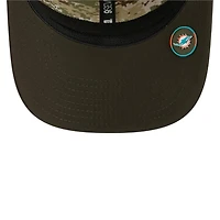 Miami Dolphins Green 2025 NFL Salute to Service Collection New Era 9SEVENTY Adjustable Snapback Hat