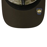 Los Angeles Rams Green 2025 NFL Salute to Service Collection New Era 9SEVENTY Adjustable Snapback Hat