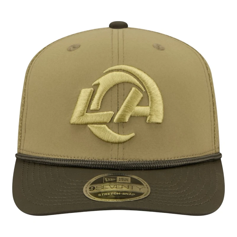 Los Angeles Rams Green 2025 NFL Salute to Service Collection New Era 9SEVENTY Adjustable Snapback Hat