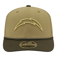 Los Angeles Chargers Green 2025 NFL Salute to Service Collection New Era 9SEVENTY Adjustable Snapback Hat