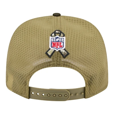 Las Vegas Raiders Green 2025 NFL Salute to Service Collection New Era 9SEVENTY Adjustable Snapback Hat