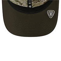 Las Vegas Raiders Green 2025 NFL Salute to Service Collection New Era 9SEVENTY Adjustable Snapback Hat