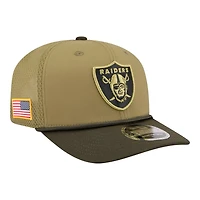 Las Vegas Raiders Green 2025 NFL Salute to Service Collection New Era 9SEVENTY Adjustable Snapback Hat