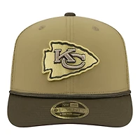 Kansas City Chiefs Green 2025 NFL Salute to Service Collection New Era 9SEVENTY Adjustable Snapback Hat
