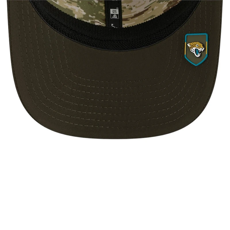 Jacksonville Jaguars Green 2025 NFL Salute to Service Collection New Era 9SEVENTY Adjustable Snapback Hat