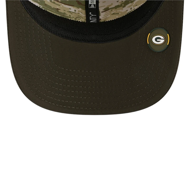 Green Bay Packers Green 2025 NFL Salute to Service Collection New Era 9SEVENTY Adjustable Snapback Hat