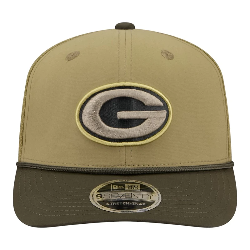 Green Bay Packers Green 2025 NFL Salute to Service Collection New Era 9SEVENTY Adjustable Snapback Hat