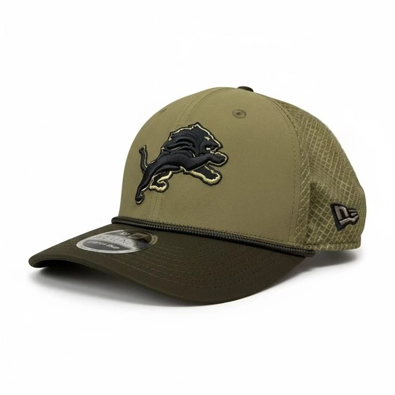 Detroit Lions Green 2025 NFL Salute to Service Collection New Era 9SEVENTY Adjustable Snapback Hat