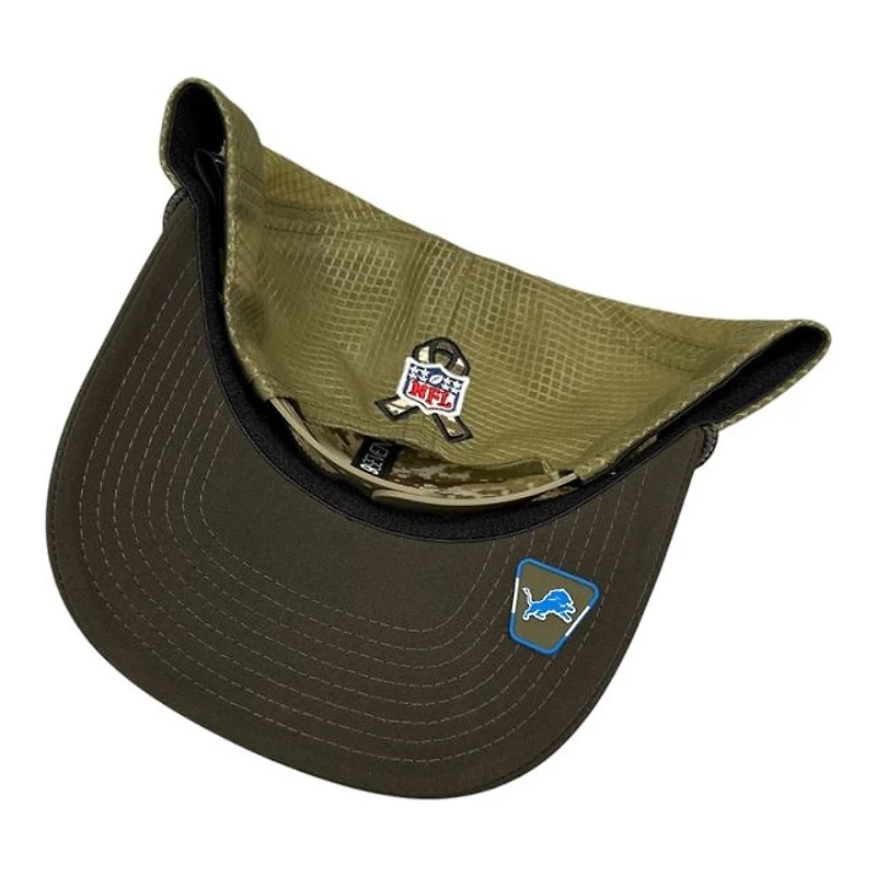 Detroit Lions Green 2025 NFL Salute to Service Collection New Era 9SEVENTY Adjustable Snapback Hat