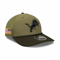 Detroit Lions Green 2025 NFL Salute to Service Collection New Era 9SEVENTY Adjustable Snapback Hat