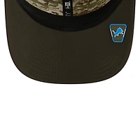 Detroit Lions Green 2025 NFL Salute to Service Collection New Era 9SEVENTY Adjustable Snapback Hat