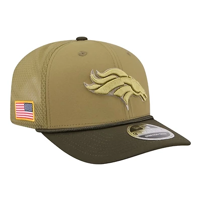 Denver Broncos Green 2025 NFL Salute to Service Collection New Era 9SEVENTY Adjustable Snapback Hat