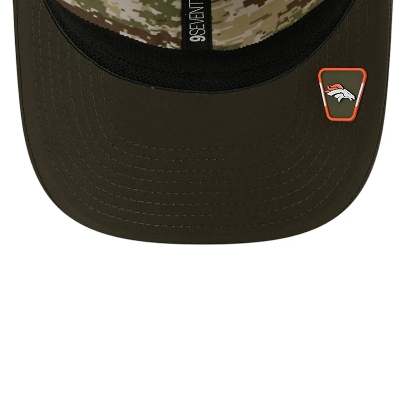 Denver Broncos Green 2025 NFL Salute to Service Collection New Era 9SEVENTY Adjustable Snapback Hat