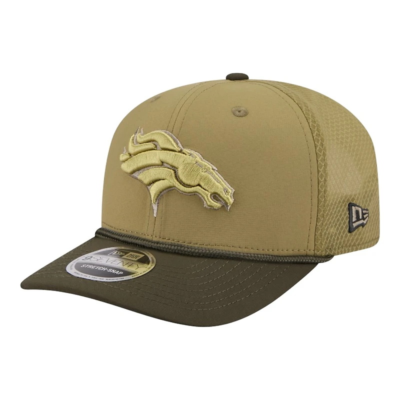 Denver Broncos Green 2025 NFL Salute to Service Collection New Era 9SEVENTY Adjustable Snapback Hat