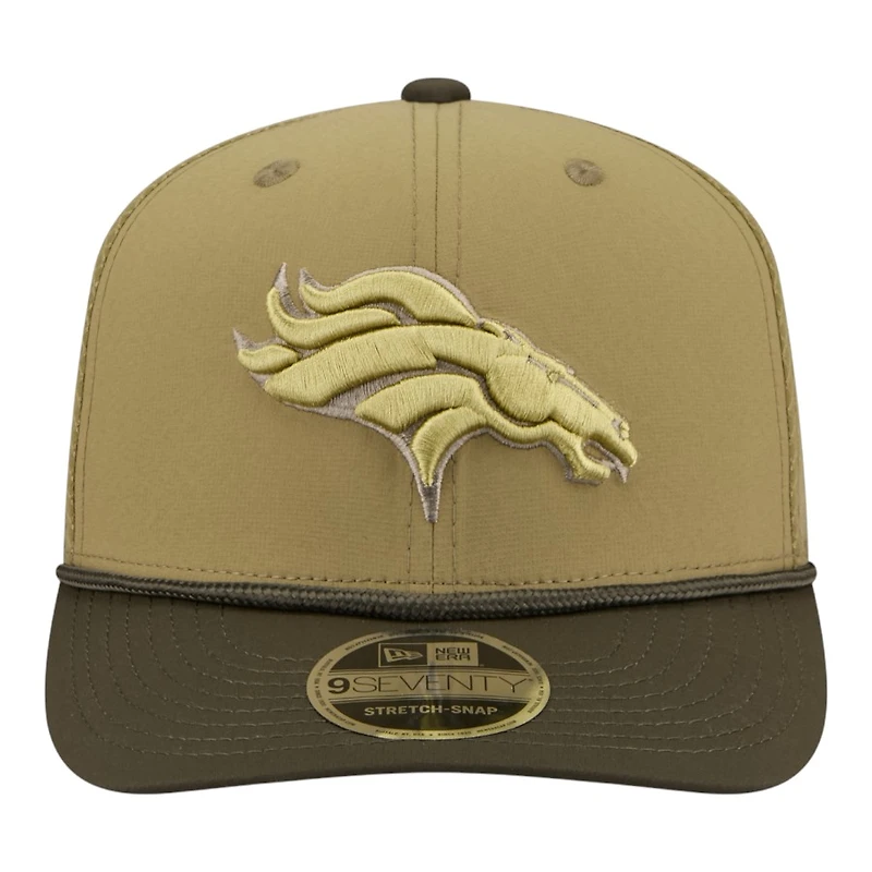 Denver Broncos Green 2025 NFL Salute to Service Collection New Era 9SEVENTY Adjustable Snapback Hat