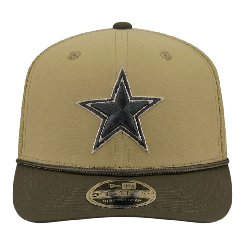 Dallas Cowboys Green 2025 NFL Salute to Service Collection New Era 9SEVENTY Adjustable Snapback Hat
