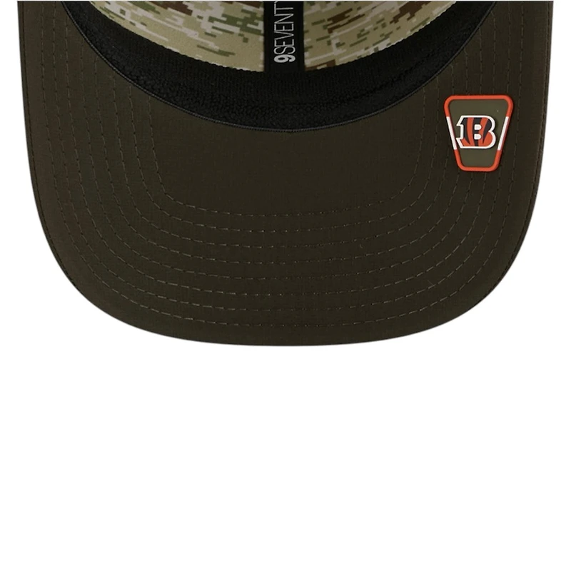 Cincinnati Bengals Green 2025 NFL Salute to Service Collection New Era 9SEVENTY Adjustable Snapback Hat