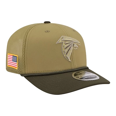 Atlanta Falcons Green 2025 NFL Salute to Service Collection New Era 9SEVENTY Adjustable Snapback Hat