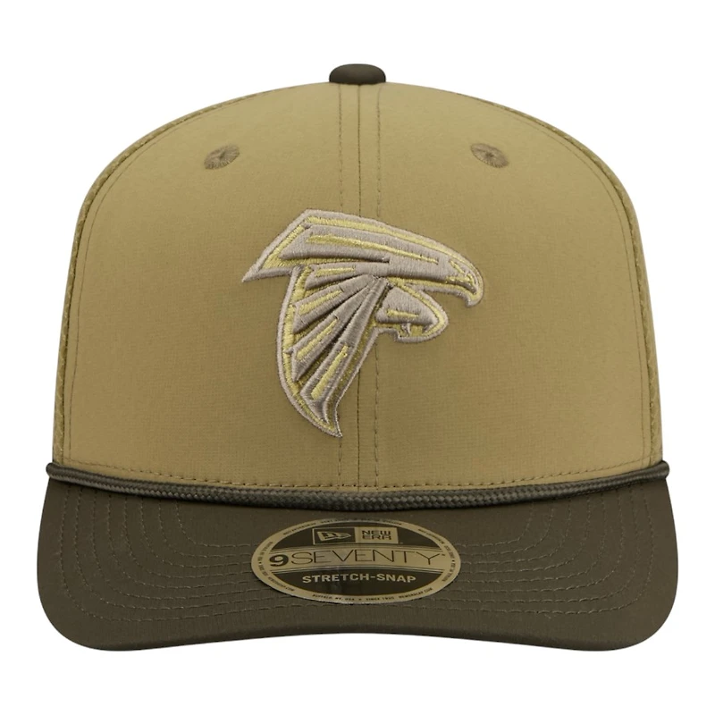 Atlanta Falcons Green 2025 NFL Salute to Service Collection New Era 9SEVENTY Adjustable Snapback Hat
