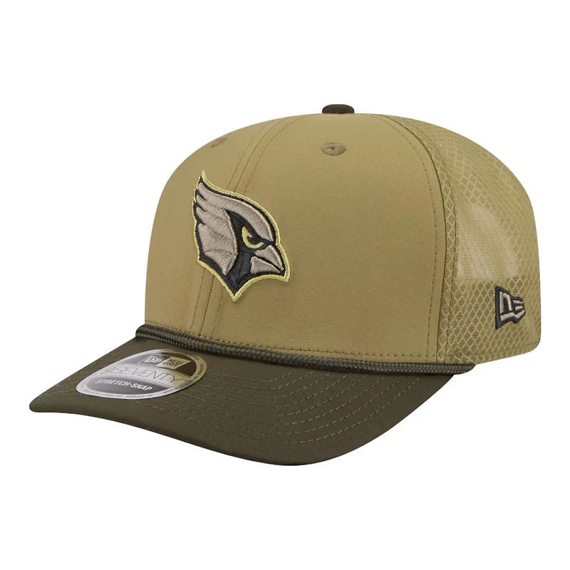 Arizona Cardinals Green 2025 NFL Salute to Service Collection New Era 9SEVENTY Adjustable Snapback Hat