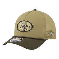 San Francisco 49ers Green 2025 NFL Salute to Service Collection New Era 9FORTY A-Frame M-Crown Adjustable Hat