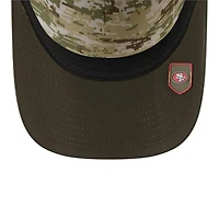 San Francisco 49ers Green 2025 NFL Salute to Service Collection New Era 9FORTY A-Frame M-Crown Adjustable Hat