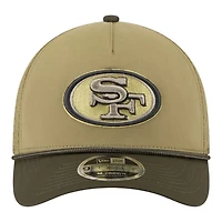 San Francisco 49ers Green 2025 NFL Salute to Service Collection New Era 9FORTY A-Frame M-Crown Adjustable Hat