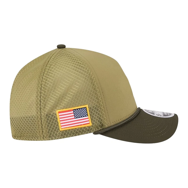 San Francisco 49ers Green 2025 NFL Salute to Service Collection New Era 9FORTY A-Frame M-Crown Adjustable Hat