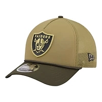 Las Vegas Raiders Green 2025 NFL Salute to Service Collection New Era 9FORTY A-Frame M-Crown Adjustable Hat