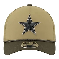 Dallas Cowboys Green 2025 NFL Salute to Service Collection New Era 9FORTY A-Frame M-Crown Adjustable Hat