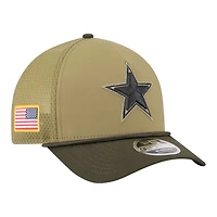 Dallas Cowboys Green 2025 NFL Salute to Service Collection New Era 9FORTY A-Frame M-Crown Adjustable Hat